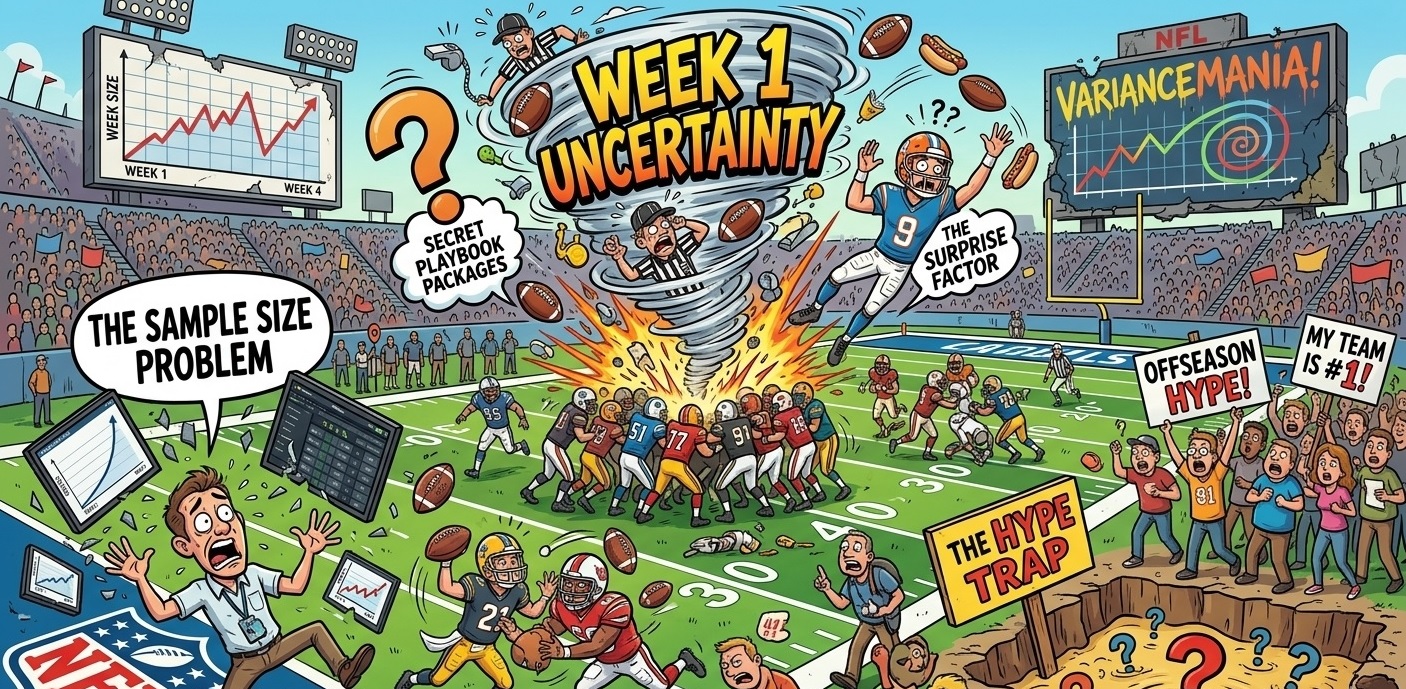 Don't Believe the Hype : The Math Behind NFL Week 1 Chaos